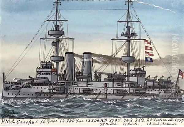 H.M.S. Canopus (illustrated) - view 1