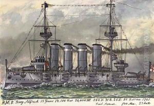 H.M.S. King Alfred (illustrated) by James Scott Maxwell