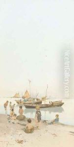Venetian urchins on the edge of the Lagoon (illustrated) by Raffaele Mainella