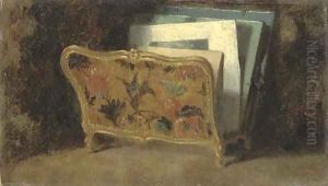 A Louis XV porte-carton by Jean-Louis-Ernest Meissonier