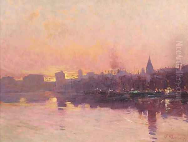 Marseille at dusk - view 1