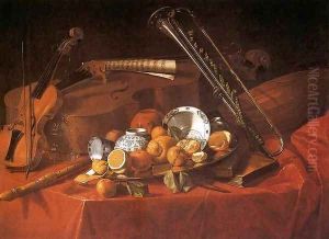 Still-Life with Musical Instruments by Cristoforo Munari