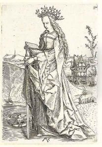 Saint Catherine by Master MZ