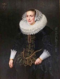 Portrait of Johanna van Heyst Wife of Jonker Zuydewyn van Nuysseburgh by Michiel Jansz. van Mier