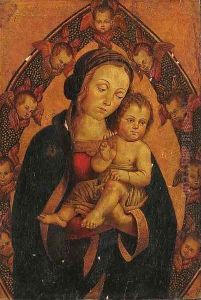 The Madonna and Child surrounded by seraphim