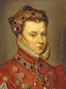Portrait of Elizabeth of Valois, Queen of Spain by Antonis Mor