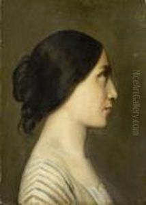 Portrait Of A Young Lady by Jean Auguste Dominique Ingres