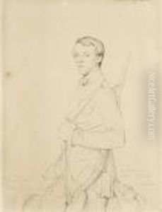 Portrait Of Joseph Marcotte by Jean Auguste Dominique Ingres