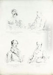 Feuille De Quatre Portraits