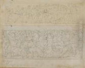 La Forge De Vulcain; Et Une Chasse Au Sanglier, D'apres Des Bas-reliefs Antiques