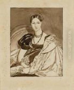 Portrait De Madame Duvaucey De Nittis En Buste