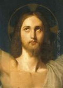 The Head Of Christ by Jean Auguste Dominique Ingres