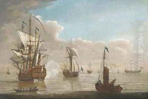 Saluting the Admiral by Peter Monamy