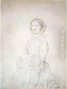 A Portrait Of Madame Augustin Varcollier, Nee Atala Stamaty