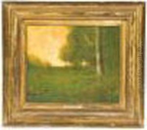 Evening Landscape In The Manner Of George Innes by George Inness