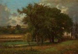 Oaks Near Medfield by George Inness