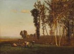 Early Autumn In Medfield by George Inness