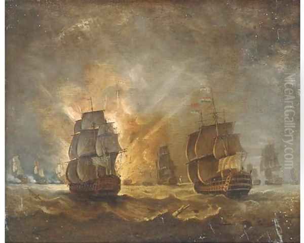 A naval battle - view 1