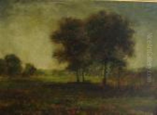 Pastoral Landscape. Signed Lower Right Geo Inness". - view 1