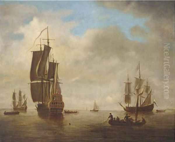 English and Dutch flagships awaiting a breeze - view 1