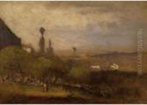 Monte Lucia, Perugia by George Inness