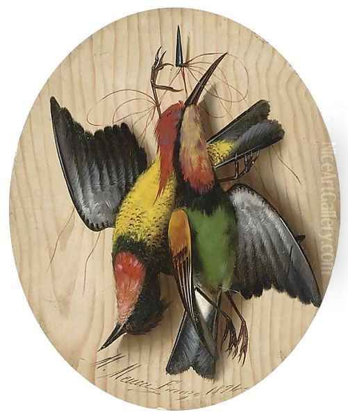 Hanging songbirds; and Another similar - view 1