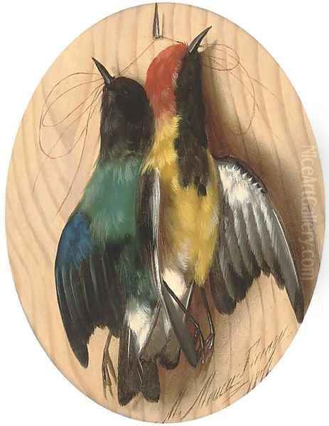 Hanging songbirds - view 1