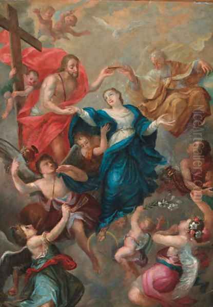 The Coronation of the Virgin by Carlo Maratta or Maratti