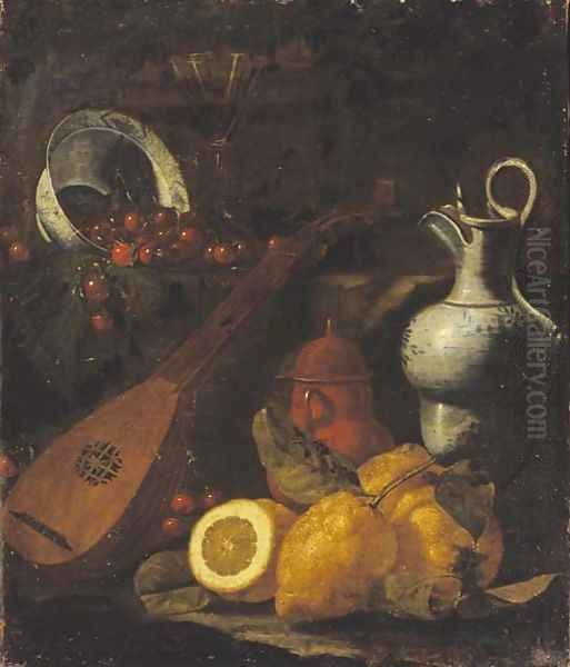 Still life of lemons - view 1