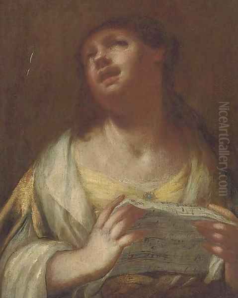 A lady singing - view 1