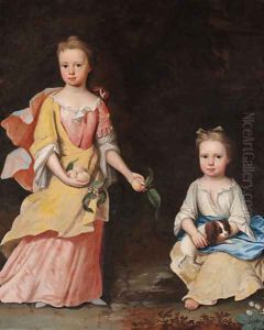 Double portrait of the Misses Woodgate by Thomas Murray