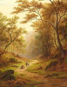 Woodland Glade, near Aysgarth, Wensleydale by William Mellor