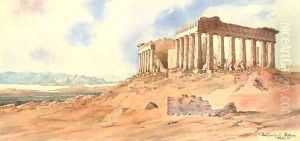 East front of the Parthenon, Athens, Greece by Admiral Sir Henry Byam Martin