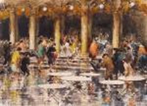 Temporale Improvviso In Piazza San Marco by Irolli Vincenzo