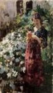 Donna In Giardino by Irolli Vincenzo
