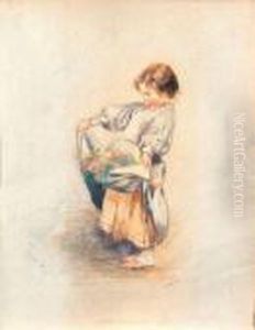 Bambina Con Fiori