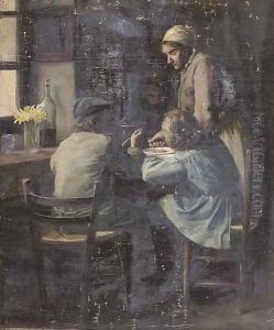 Serving dinner by Katherine McCausland