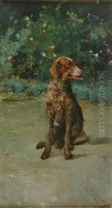 Portrait Of A German Wirehaired Pointer