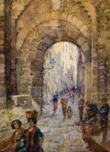 Scorcio Con Figure by Irolli Vincenzo