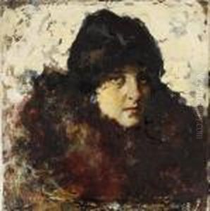 Ritratto Di Donna Con Pelliccia by Irolli Vincenzo