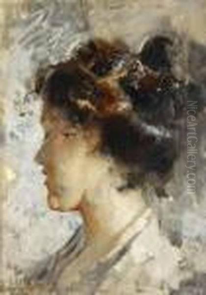 Profilo Di Donna Con Chignon - view 1