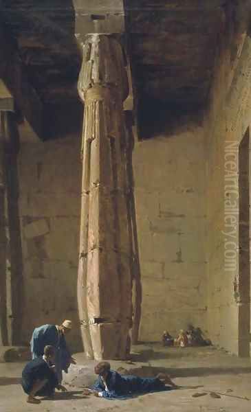 A Game of Dice in the Temple of King Seti I at Abydos - view 1
