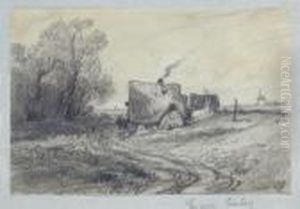 Paesaggio Con Casolare by Eugene Isabey
