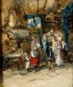 Scene D'interieur by Eugene Isabey