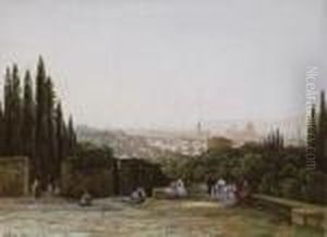 View Of Florence by Eugene Isabey