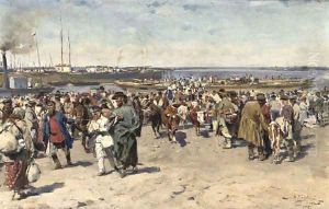 On the Volga by Vladimir Egorovich Makovskii
