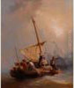 Le Retour Au Port by Eugene Isabey