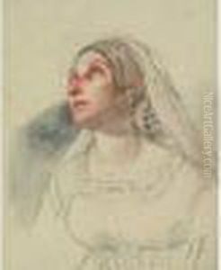 Femme Implorant by Eugene Isabey