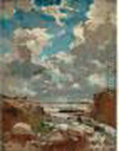 Etude De Ciel, Bretagne by Eugene Isabey