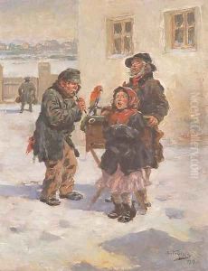 Wandering Musicians by Vladimir Egorovich Makovskii